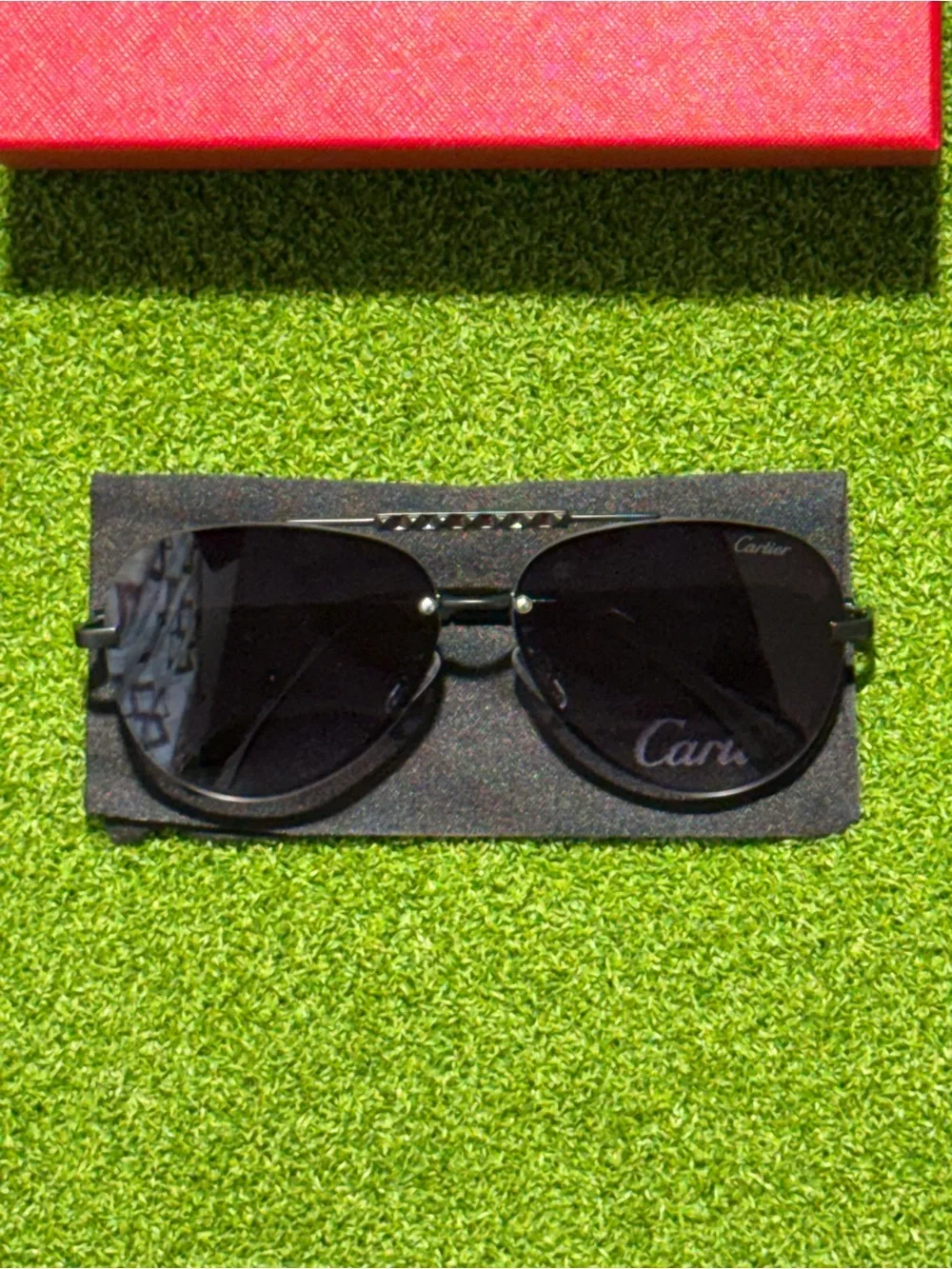 Cartier Black Sunglasses With Black Accents